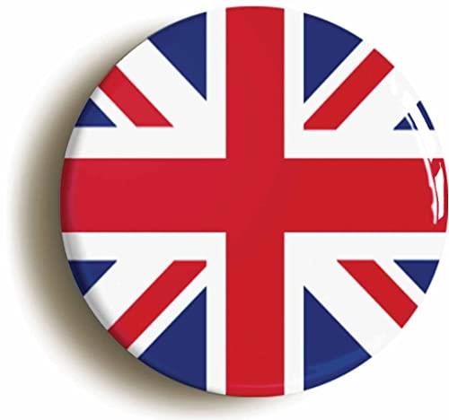 Union Jack Great Britain British Flag Button Badge (2inch / 50mm diameter)