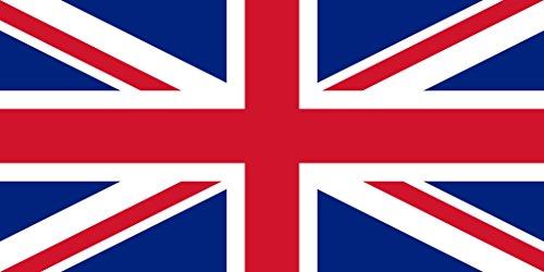 TENNER.LONDON SET OF 5 Union Jack UK Flag Iron on Screen print Fabric Applique machine washable transfer UNITED KINGDOM