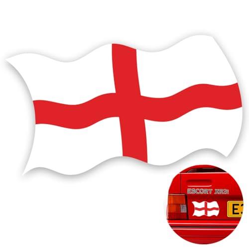 Union Jack UK Flag Vinyl Sticker - Self-Adhesive Decal for Cars, Vans, Windows, Laptops & VE Day | Indoor & Outdoor British Flag (England (St George))