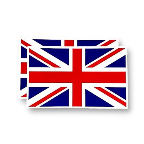 2 Pack - 140mm X 90mm British Union Jack Self Adhesive Stickers - Water Proof Decal - Great Britain, Flag, GB, England SG239