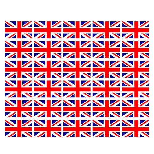 UK Flag Face Tattoos - 30/40 Sheets Waterproof British Flag Stickers for Celebrations, Perfect Patriotic Party Favors (30 Sheet)