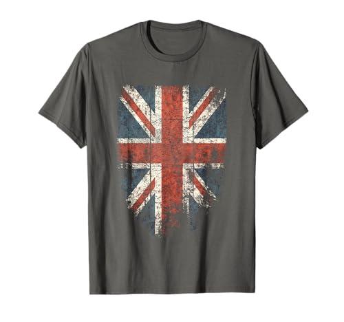 Union Jack Shirt Women Men Cool Distressed UK British Flag T-Shirt