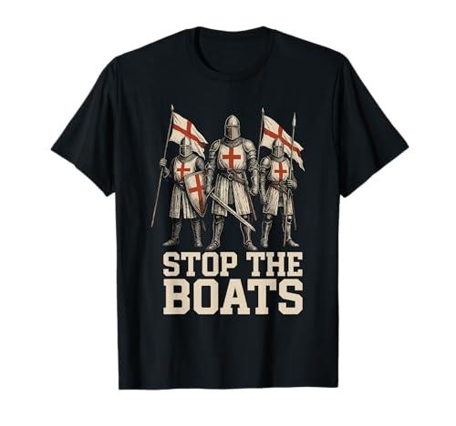 Stop The Boats UK Union Jack British Flag England T-Shirt