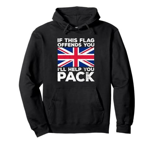 If this flag offends you. Great Britain Flag Pullover Hoodie