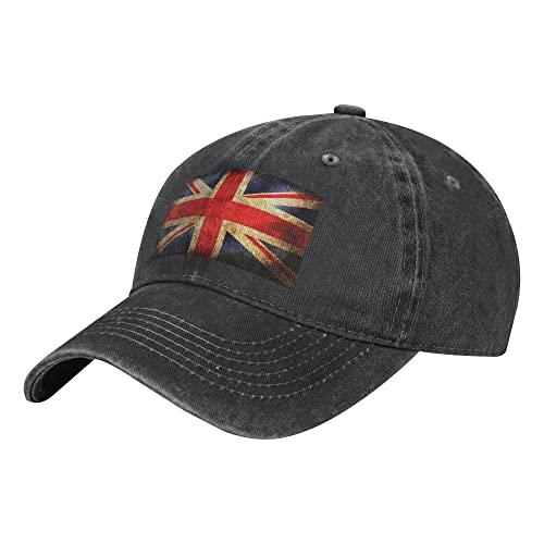 YINGD Cowboy Baseball Cap Union Jack Hat Adjustable Sports Cap Casual and Unisex for Men Women Trucker Cap