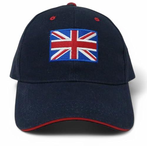 FifthRiver Union Jack London England Baseball Cap for Men Women, Embroidered UK Flag, Adjustable Breatheable Dad Hat (UK, Alpha, One Size, Union Jack Navy)