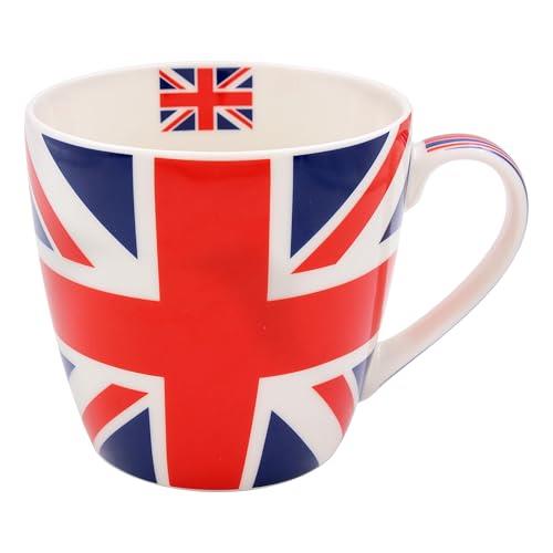 The Leonardo Collection Union Jack Breakfast Mug for Home & Kitchen | Newly Designed Mugs for Tea & Coffee | Lovely Cup for Mens Gifts & Birthday Gifts for Women
