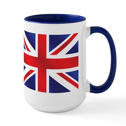 CafePress Union Jack UK Flag Large Mug 15 oz (444 ml) Ceramic Coffee Mug