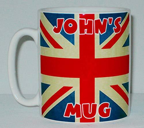 Personalised British National Flag Ceramic Mug Great Britain Gift