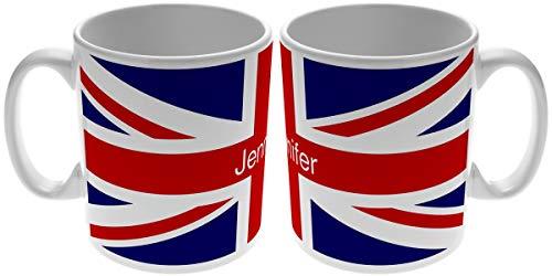 Go Find A Gift Personalised Union Jack Flag Ceramic Mug