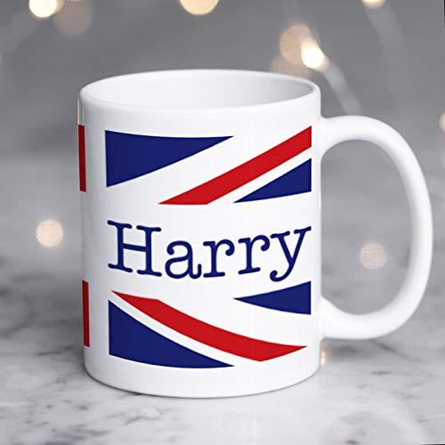 Union Jack Mug Personalised Customised Union Jack Mugs Add Name for a Thoughtful Personalised Gift Christmas or Birthday