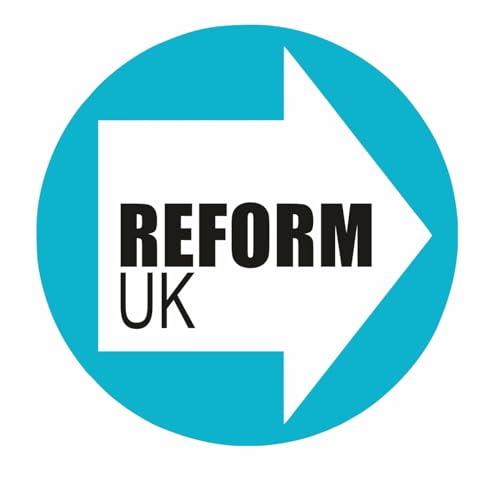 Pack of 6 Reform UK Vote Reform Self Adhesive Vinyl Stickers Political Party Elections Brexit Make Britain Great Again Car Van Bike Each 90mm by 90mm