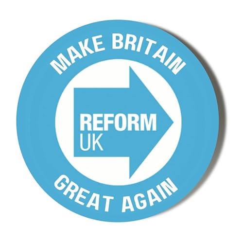 Make Britain Great Again - Reform UK Logo - 58mm Large Badge