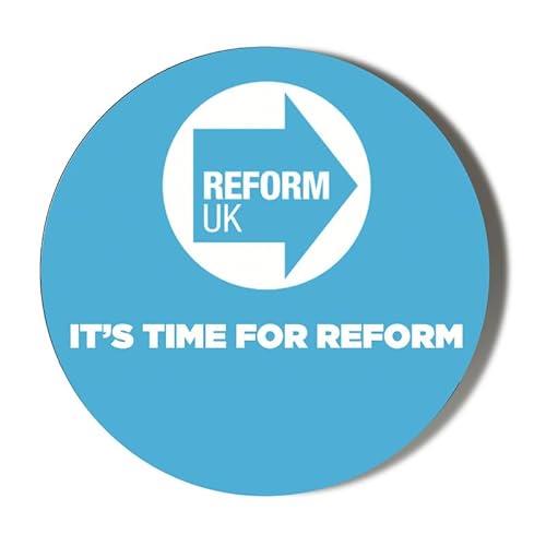 ELECTION 2024 - REFORM PARTY LOGO - IT'S TIME FOR REFORM - 38mm SMALL BADGE