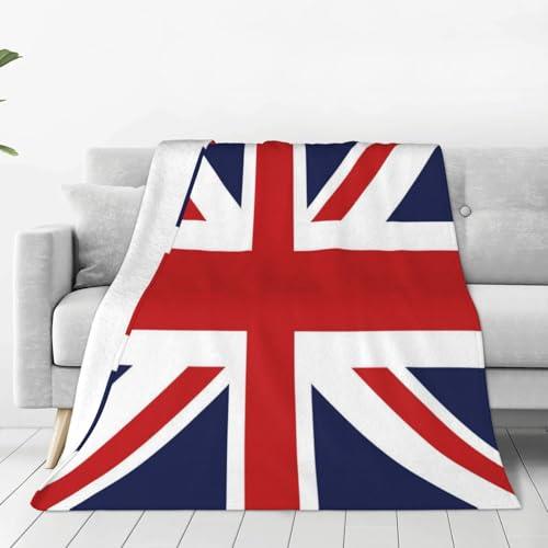 Mexpekil Britain Uk British Flag Throw Blanket, Soft Warm Fleece Blanket Fluffy Plush Flannel Blanket For Bed Sofa Couch Home 76x102cm